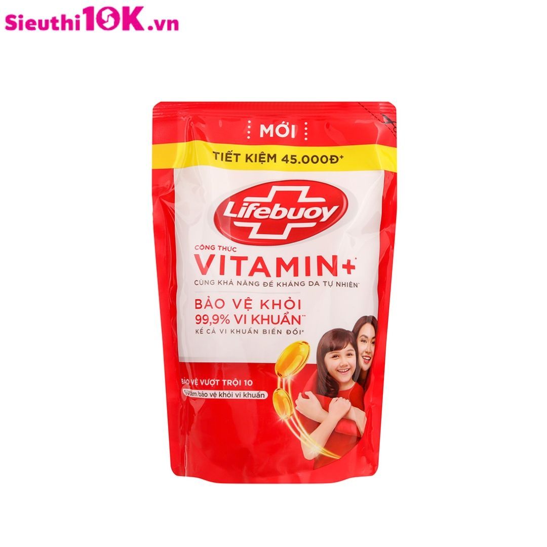  Lifebuoy Sữa Tắm Chăm Sóc Da/Bảo Vệ Vượt Trội Túi 800G 