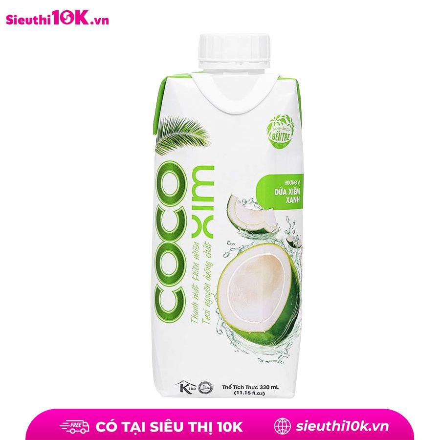  Nước dừa Cocoxim xiêm xanh 330ml 