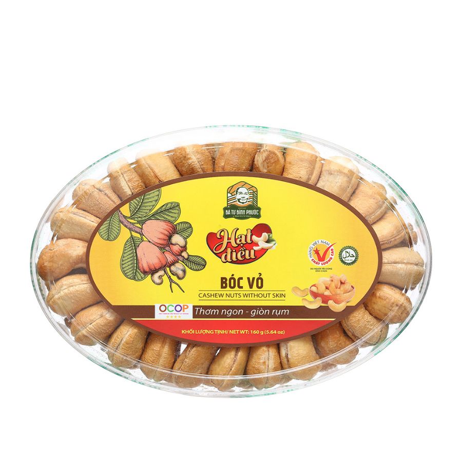 Hạt điều bóc vỏ hộp 160gr 