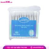 Tăm Bông Kháng Khuẩn Jomi Thân Giấy 100/200 Que Túi Zip 