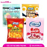  Kẹo dẻo Vidal hình thù dễ thương Xoài muối ớt/Trứng rán/Kem/Dâu gói 80g 
