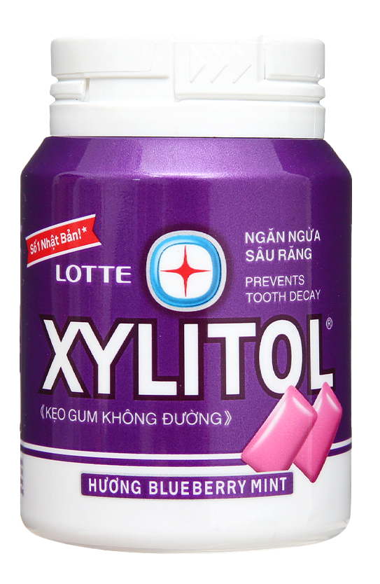  Kẹo gum không đường Lotte Xylitol hũ 55.1 