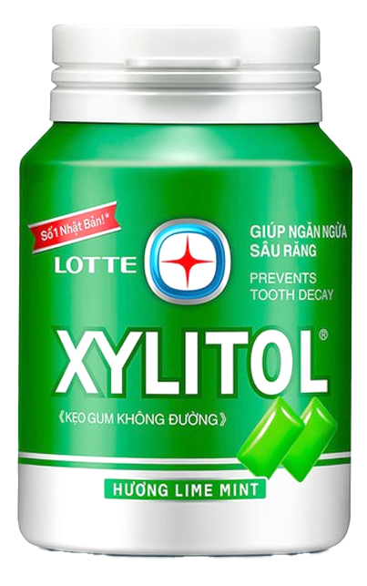  Kẹo gum không đường Lotte Xylitol hũ 55.1 