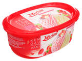  Kem hộp dâu hương vani/dừa/socola Merino 900ml 
