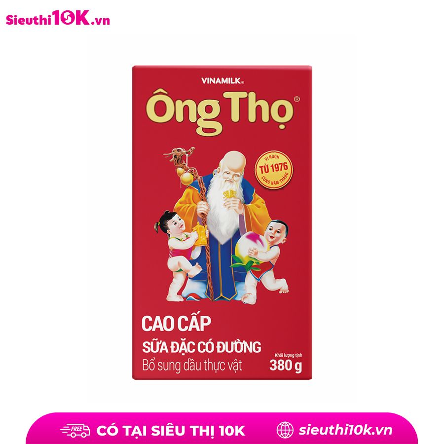  Sữa đặc có đường Ông Thọ Vinamilk hộp đỏ 380g 