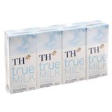  Sữa tiệt trùng không đường TH True Milk lốc 4*110ml/lốc 4*180ml 