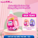  Nước Giặt Xả Claire 6in1 Hương Nắng Mai Can 3kg 4/T 