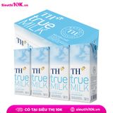  Sữa tiệt trùng không đường TH True Milk lốc 4*110ml/lốc 4*180ml 