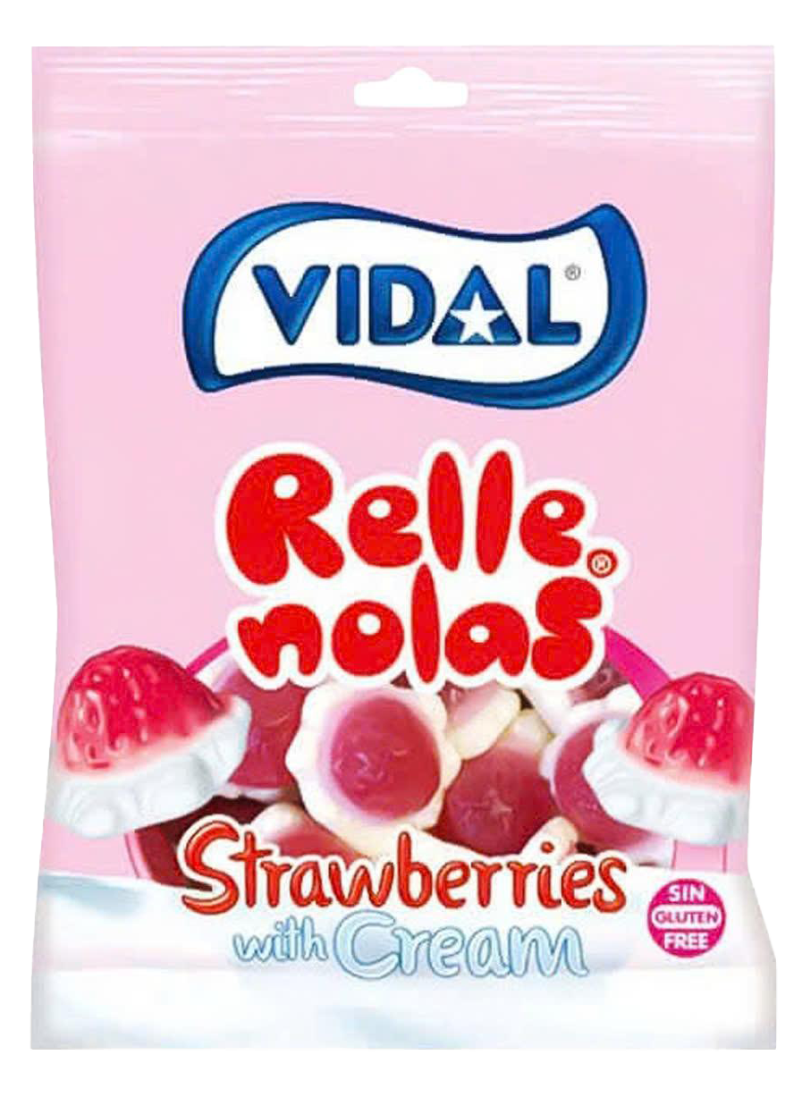  Kẹo dẻo Vidal hình thù dễ thương Xoài muối ớt/Trứng rán/Kem/Dâu gói 80g 