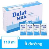  Sữa tươi tiệt trùng Dalat milk ít đường lốc 4 