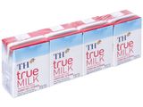  Sữa tiệt trùng hương dâu TH True Milk lốc 4*110ml/4*180ml 