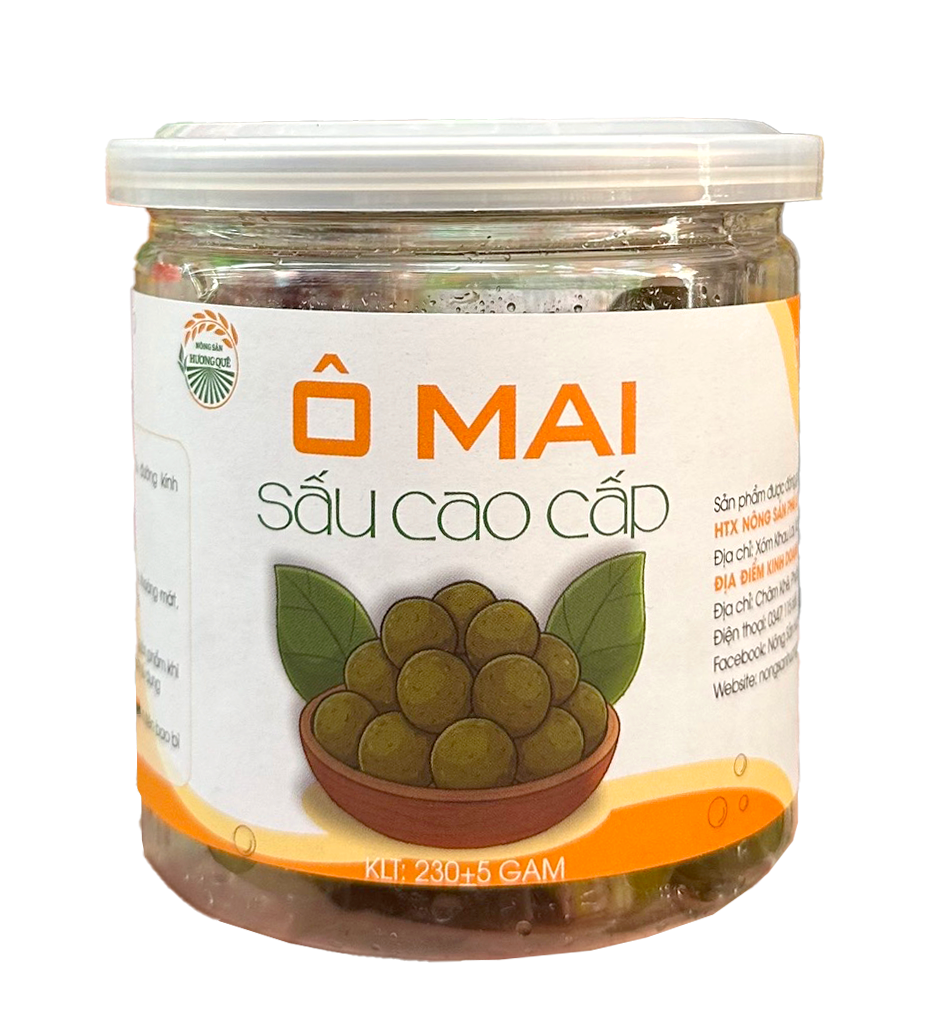  Ô mai Cao Cấp Hương Quê Lọ 230g 