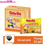  Mì Gấu Đỏ Gà Sợi Phở Gói 63G 30/T 