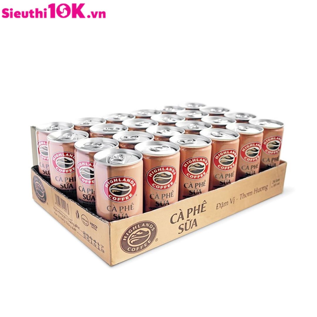  Cà Phê Sữa Highlands Coffee 235ml 24/T 