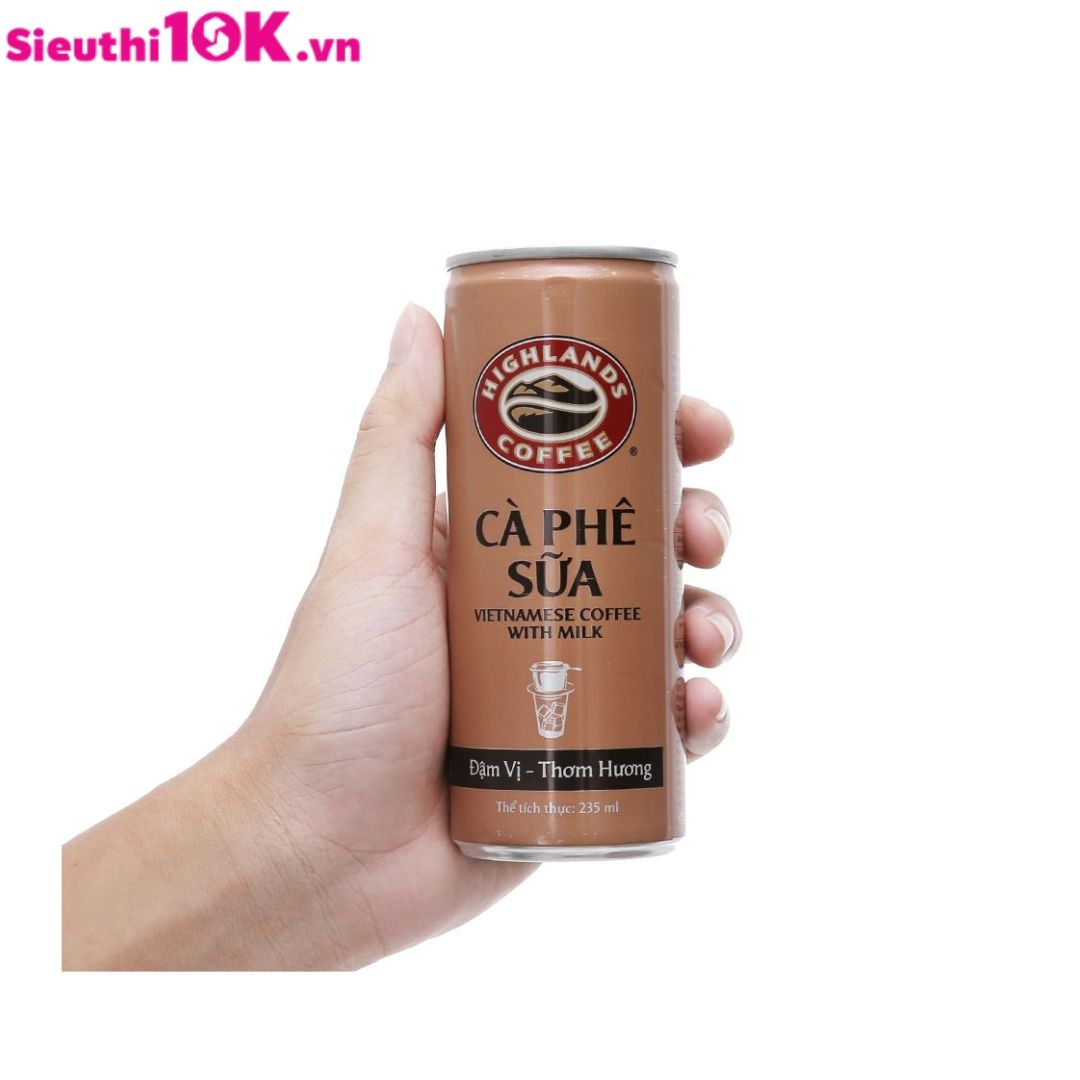  Cà Phê Sữa Highlands Coffee 235ml 24/T 