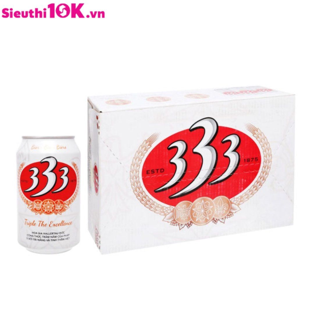  Bia 333 Lon 330ml 24/T 