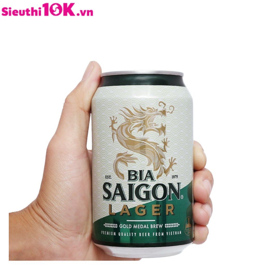  Bia Sài Gòn Lager lon 330ML 24/T 