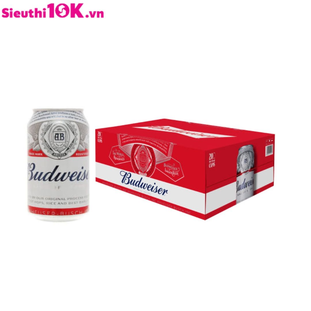  Bia Budweiser Lon 330ml 24/T 