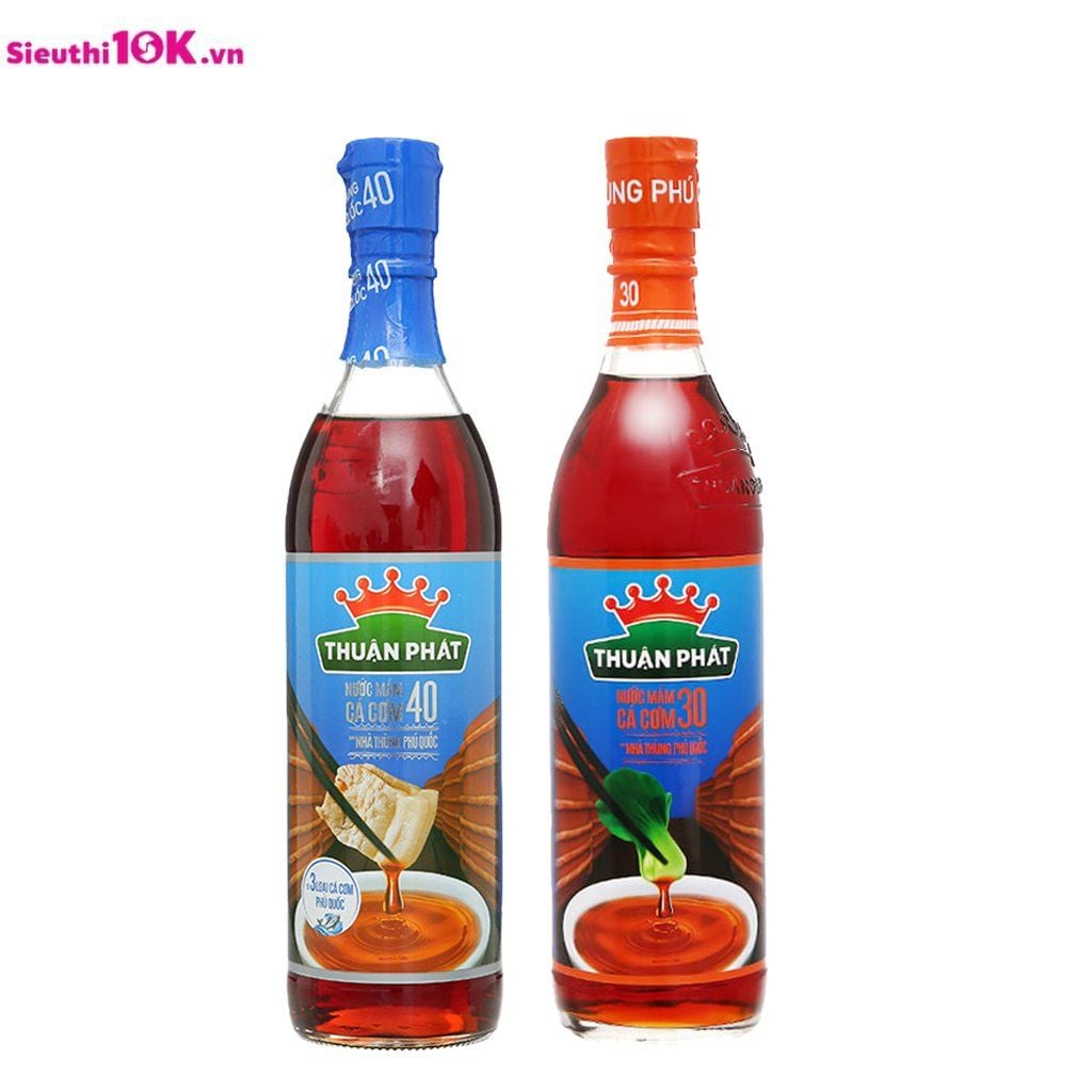  Nước mắm cá cơm Thuận Phát 30 Độ/40 Độ Đạm 610ml 