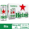  Bia Heineken trắng 330ml 24/T 