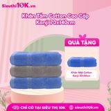  Khăn Tắm Cotton Cao Cấp Kanji Tặng Khăn Mặt 