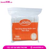  Tăm Bông Kháng Khuẩn Jomi Thân Nhựa 100/200 Que Túi Zip 