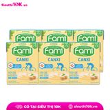  Sữa đậu nành Fami canxi hộp 200ml Lốc 6 hộp 