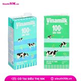  Sữa tươi tiệt trùng Vinamilk có đường/không đường hộp 1L 