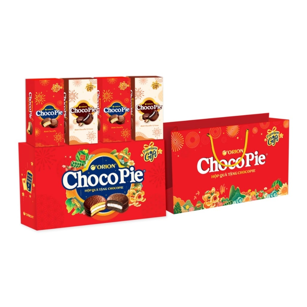  Bánh Chocopie 16P Quà tặng  "Khởi Xuân Như Ý" 
