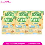  Sữa đậu nành Fami canxi ít đường lốc 6 hộp 200ml 