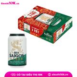  Bia Sài Gòn Lager lon 330ML 24/T 
