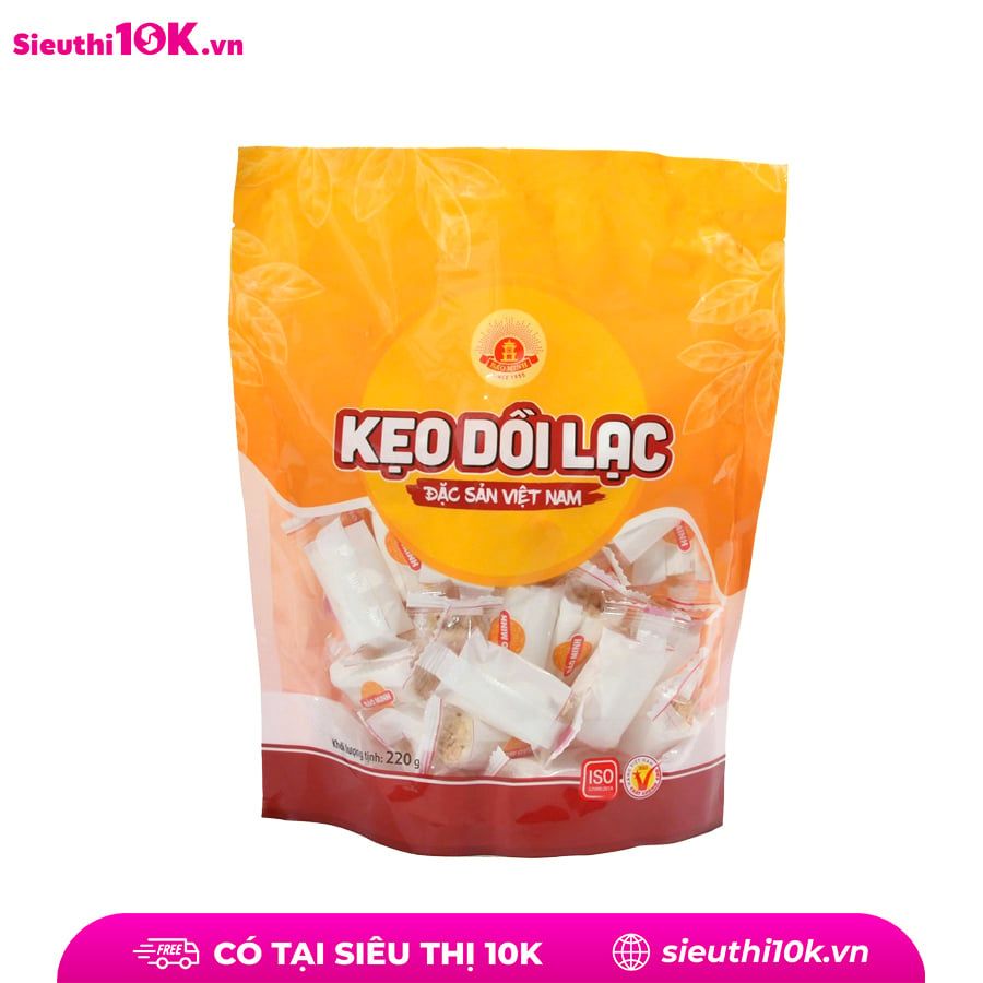  Kẹo dồi lạc Bảo Minh 220g 