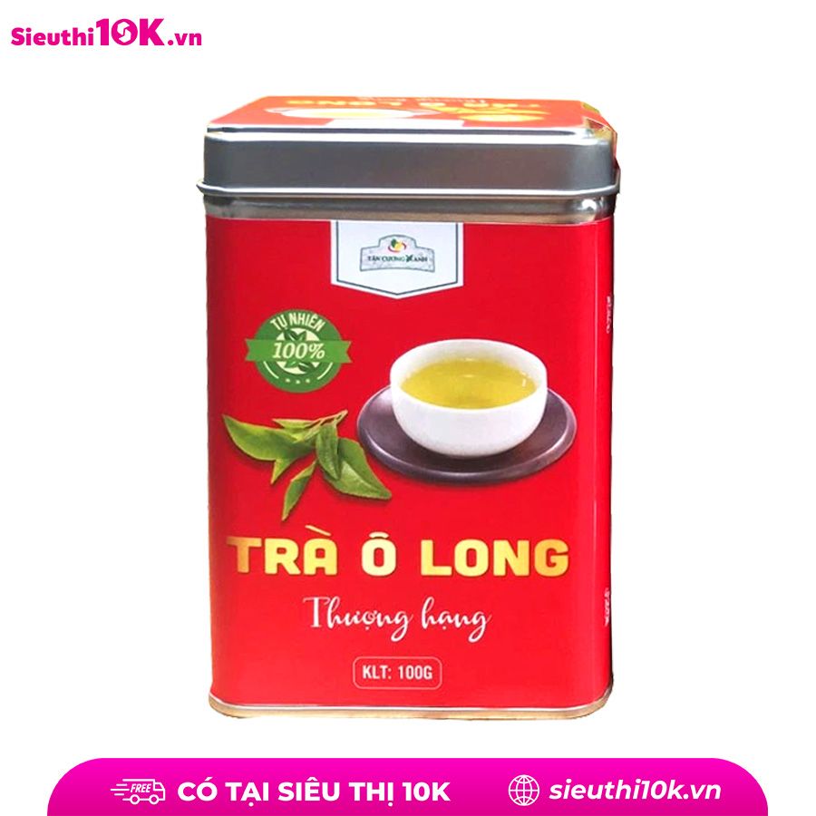  Trà Ô Long Tân Cương Trà Thái Nguyên QT01 Hộp Thiếc Đỏ 100g 