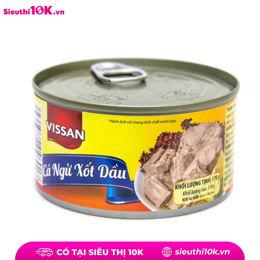  Cá ngừ xốt dầu Vissan hộp 170g 