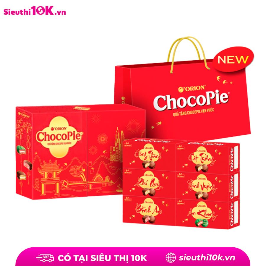  Bộ quà tặng chocopie vạn phúc 24p mix 3 vị 