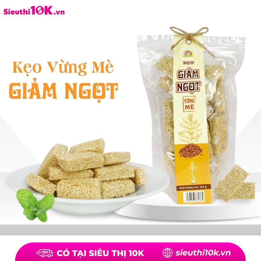  Kẹo giảm ngọt Vừng vàng Tân Việt 250g 
