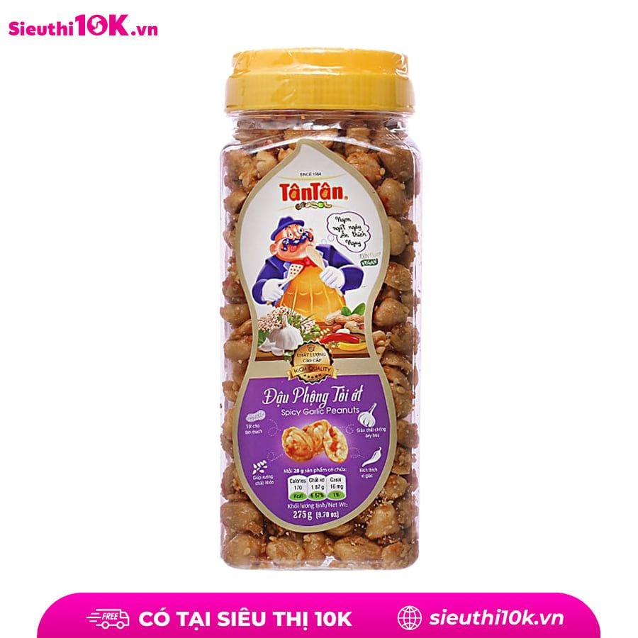  Đậu phộng tỏi ớt Tân Tân hộp 260g 