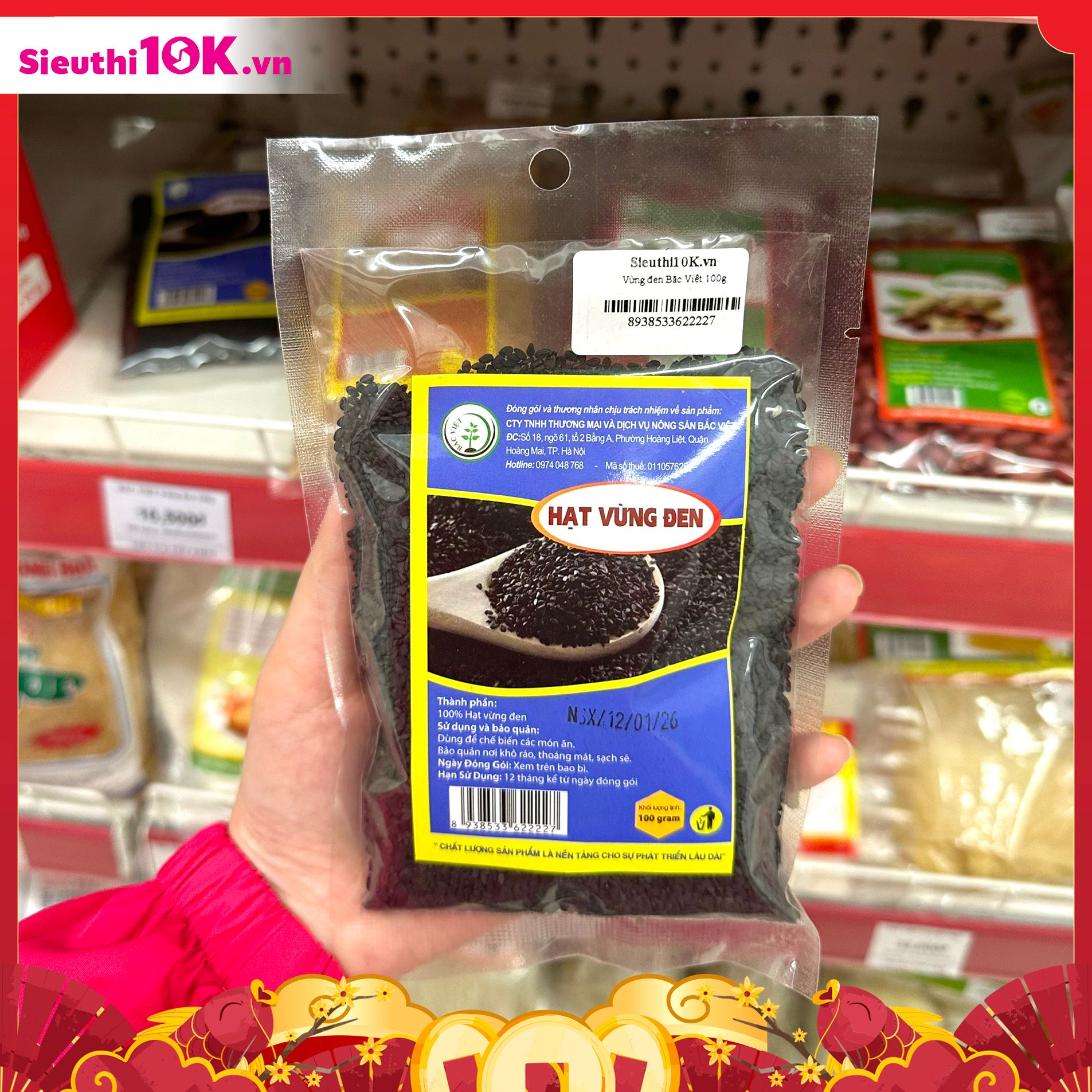  BẮC VIỆT Vừng đen 100g 