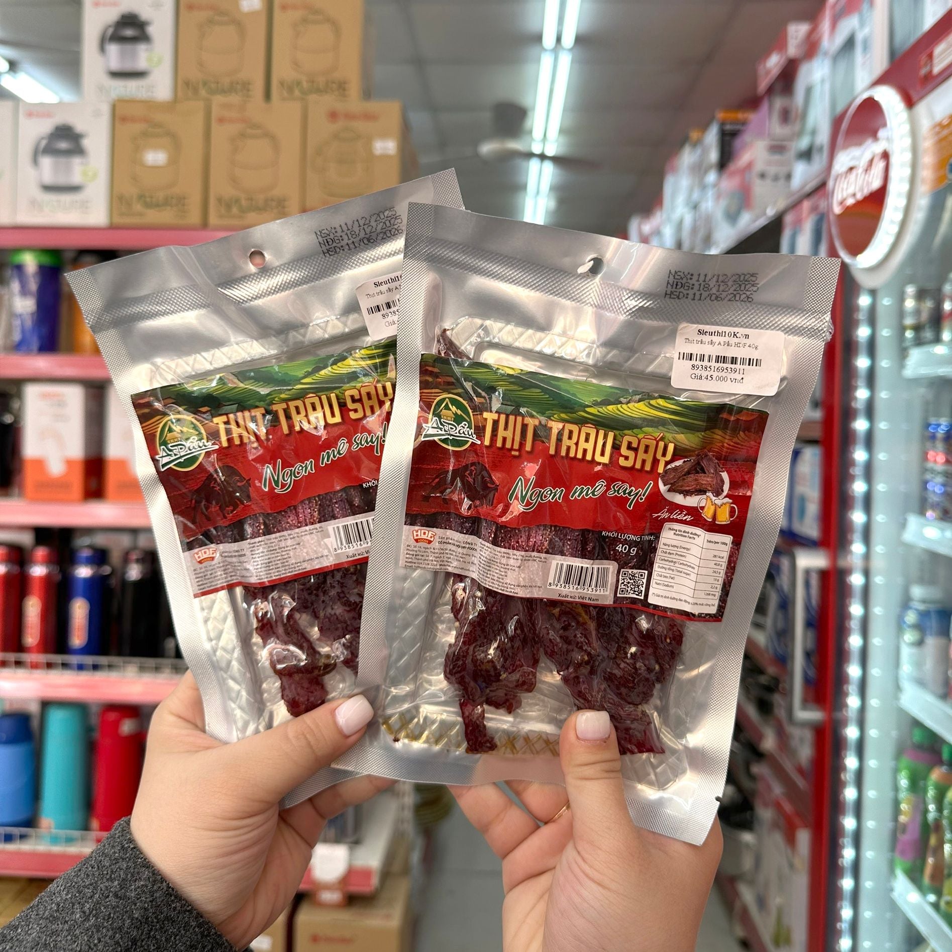  Thịt trâu sấy A Pẩu HDF 40g 