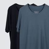  [COMBO 2] Áo Thun Nam Tay Ngắn Chất Liệu Bamboo Cao Cấp Mát Lạnh Thương Hiệu WOADA LKA15 