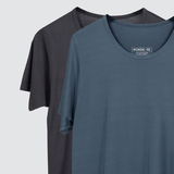  [COMBO 2] Áo Thun Nam Tay Ngắn Chất Liệu Bamboo Cao Cấp Mát Lạnh Thương Hiệu WOADA LKA15 