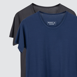  [COMBO 2] Áo Thun Nam Tay Ngắn Chất Liệu Bamboo Cao Cấp Mát Lạnh Thương Hiệu WOADA LKA15 