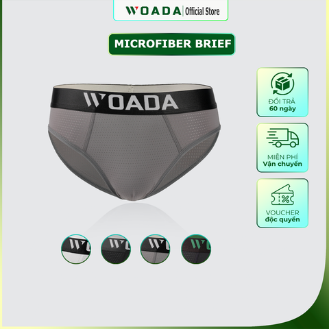  [COMBO 5] Quần Lót Nam Chất Liệu Microfiber Mesh Mát Lạnh Cao Cấp Thương Hiệu WOADA LK161 