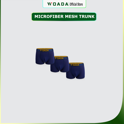  [COMBO 3] Quần Lót Nam Chất Liệu Microfiber Mesh Mát Lạnh Cao Cấp Thương Hiệu WOADA LK162 