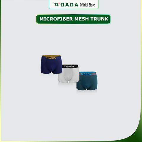  [COMBO 3] Quần Lót Nam Chất Liệu Microfiber Mesh Mát Lạnh Cao Cấp Thương Hiệu WOADA LK162 