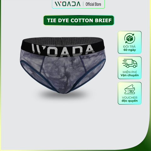  [COMBO 3] Quần Lót Nam Brief Chất Liệu Cotton Nhuộm Tie-Dye Thời Thượng Thương Hiệu WOADA LK168 