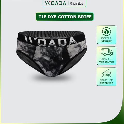  Quần Lót Nam Brief Chất Liệu Cotton Nhuộm Tie-Dye Thời Thượng Thương Hiệu WOADA LK168 