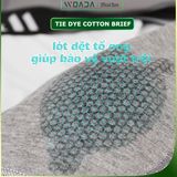  [COMBO 3] Quần Lót Nam Brief Chất Liệu Cotton Nhuộm Tie-Dye Thời Thượng Thương Hiệu WOADA LK168 