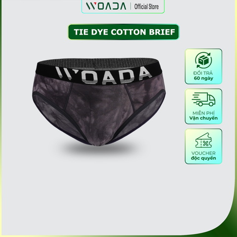  Quần Lót Nam Brief Chất Liệu Cotton Nhuộm Tie-Dye Thời Thượng Thương Hiệu WOADA LK168 