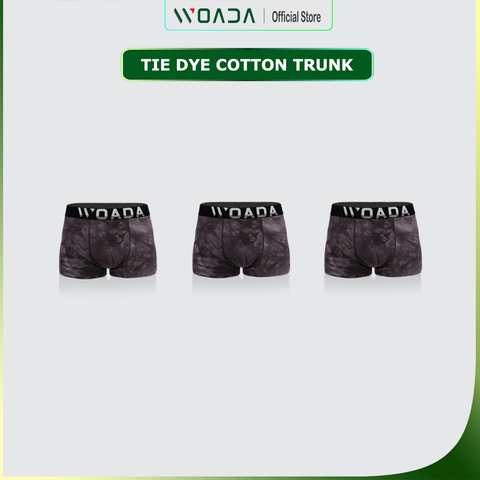  [COMBO 3] Quần Lót Nam Trunk Chất Liệu Cotton Nhuộm Tie-Dye Thời Thượng Thương Hiệu WOADA LK169 